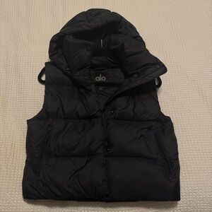 Alo Black Puffer Vest